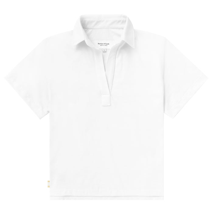 Made in Canada 100% Cotton Thursday Popover Tee White - Province of Canada
