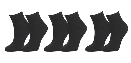 tittimitti® Women’s 98% Organic Cotton Ankle Socks 3-Pack – Breathable Everyday Ankle Socks