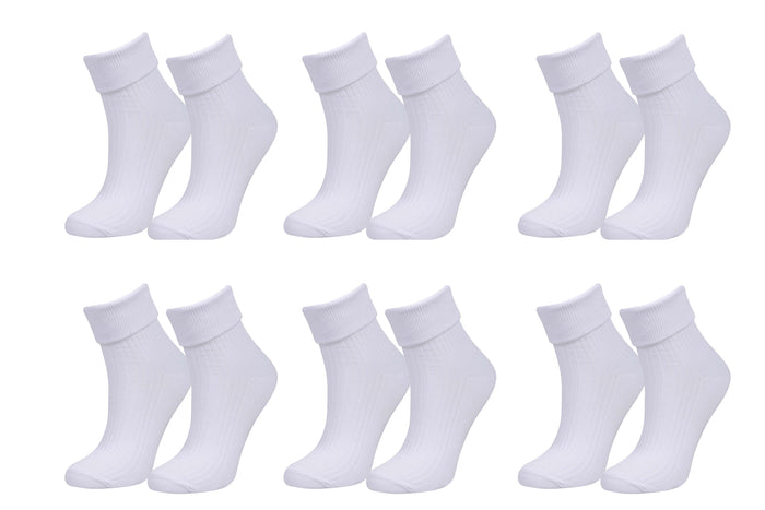 tittimitti Women’s 98% Organic Cotton Crew Socks 6-Pack – Breathable Everyday Comfort Socks