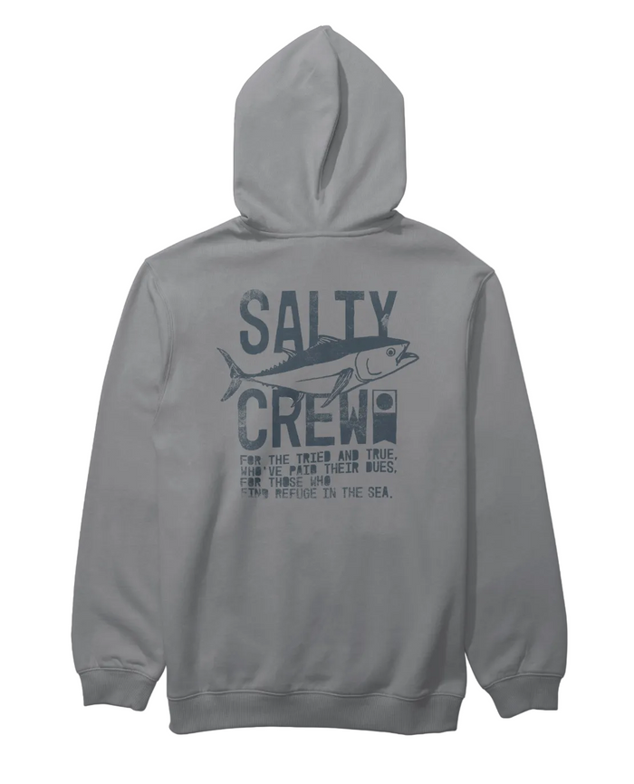 Salty Crew Tried and True fleece hoodie in shark skin