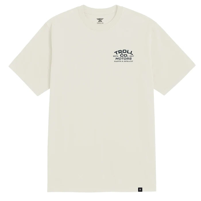 Troll Co. Motors graphic t-shirt in sand, alternate product view