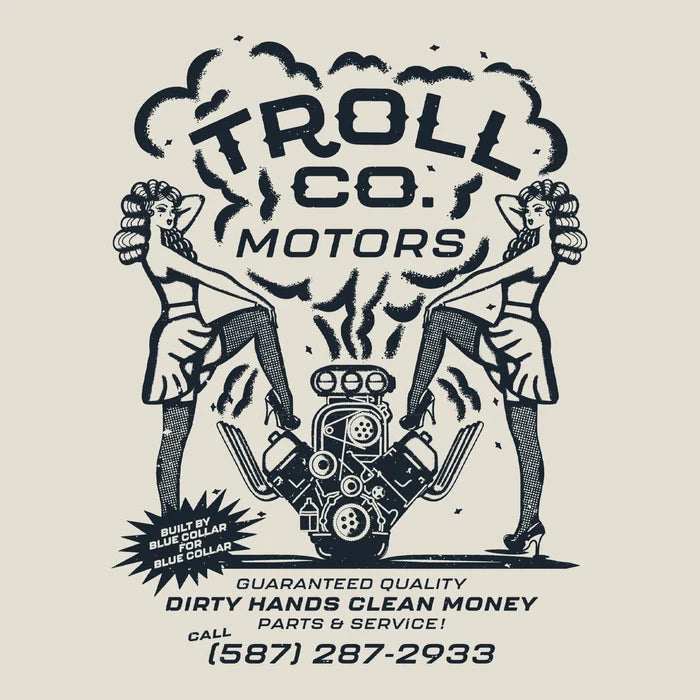 Troll Co Motors SS Tee- Sand