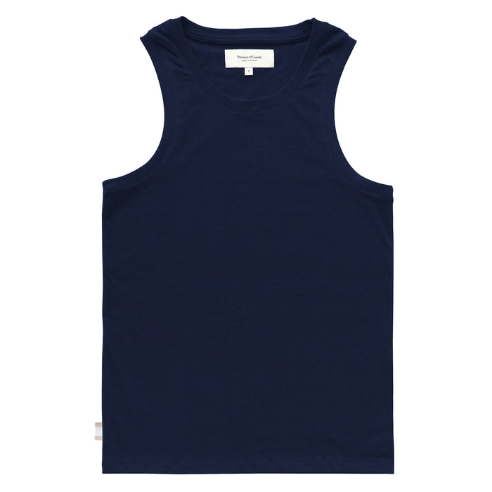 Made in Canada Organic Cotton Tuesday Tank Top Navy Unisex - Province of Canada