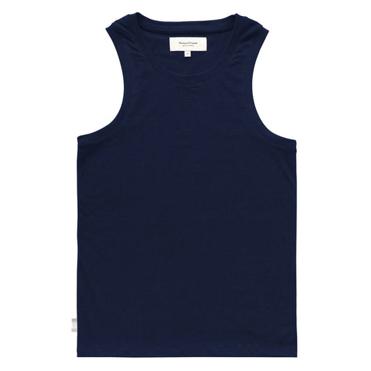 Made in Canada Organic Cotton Tuesday Tank Top Navy Unisex - Province of Canada