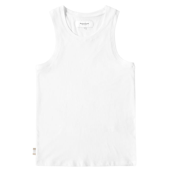 Made in Canada 100% Organic Cotton Tuesday Tank Top White Unisex - Province of Canada