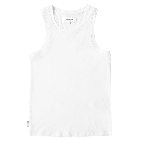 Made in Canada 100% Organic Cotton Tuesday Tank Top White Unisex - Province of Canada