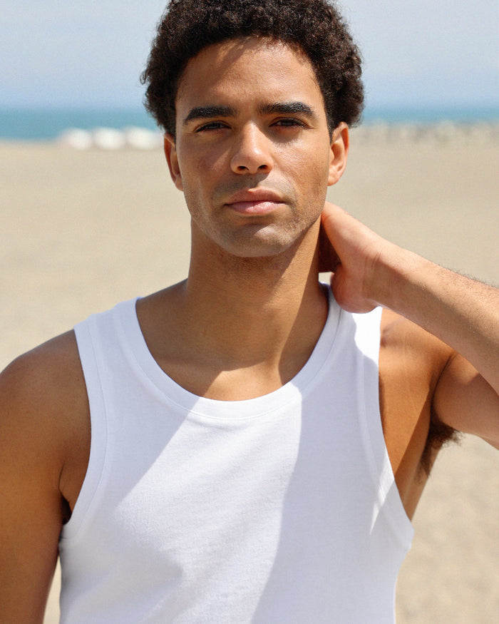 Made in Canada Organic Cotton Tuesday Tank Top White Unisex - Province of Canada
