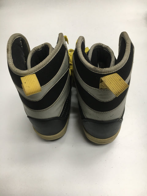 Used Fifty-One-Fifty Black/Grey/Yellow Youth Size 4 Snowboard Boots