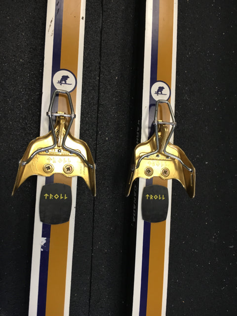 Used Karhu Touring Gold/Blue/White Length 200cm Cross Country Skis