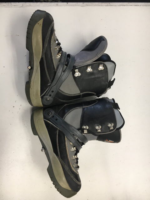 Used Rossignol Emery Hawk Black/Grey Mens Size 8 Step-in Snowboard Boots