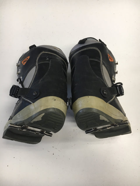 Used Rossignol Emery Hawk Black/Grey Mens Size 8 Step-in Snowboard Boots