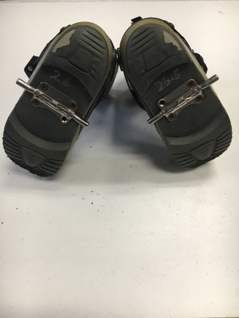 Used Rossignol Emery Hawk Black/Grey Mens Size 8 Step-in Snowboard Boots