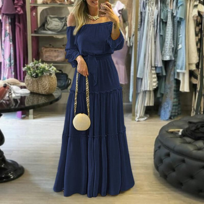Vestido Eluiza Azul Escuro / P