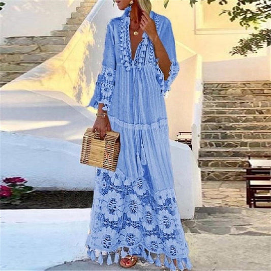 Vestido Esquinca Azul / P