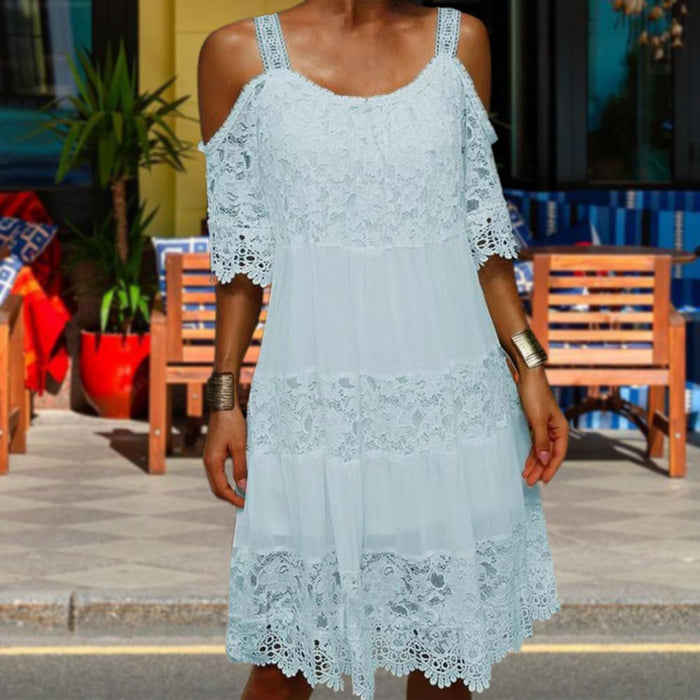 Vestido Jaegger Azul / P