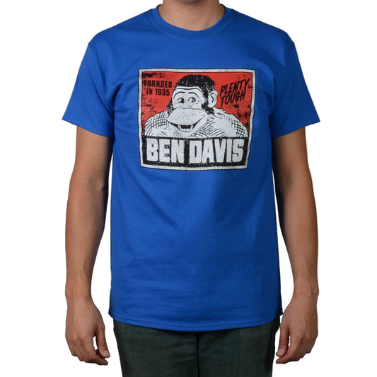 Ben Davis vintage gorilla logo t-shirt in royal blue, big and tall sizing