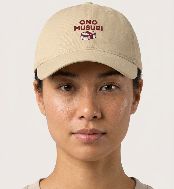 Washed Baseball Cap with Ono Musubi Logo