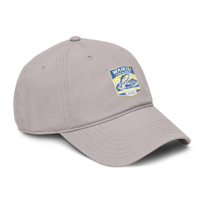 Washed Baseball Cap with Waikiki Fish Market Logo