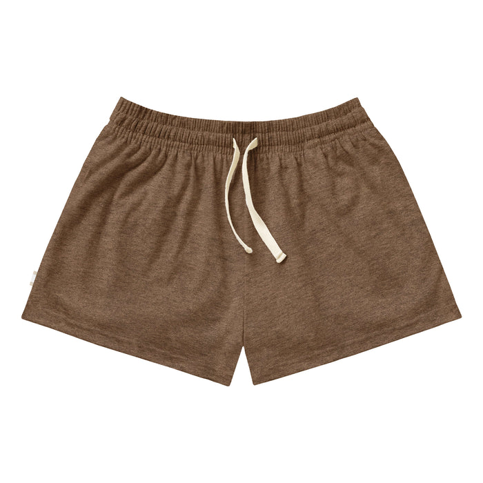 Made in Canada 100% Organic Cotton Weekend Short Heather Brown - Womens - Province of Canada