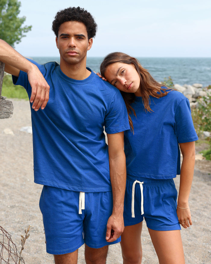 Made in Canada 100% Organic Cotton Weekend Short Royal - Mens - Province of Canada