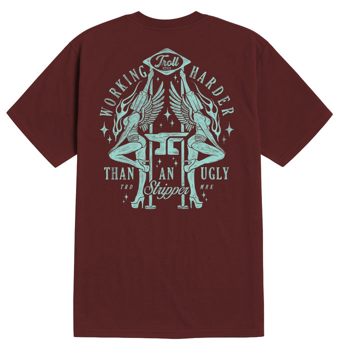 Troll Co. WHUS Twins graphic t-shirt in port, alternate product view