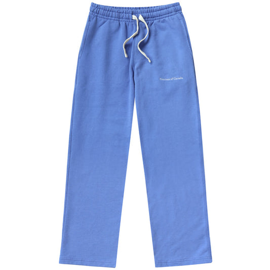 Made in Canada 100% Cotton Wide Leg French Terry Sweatpant Cerulean Blue - Unisex Province of Canada