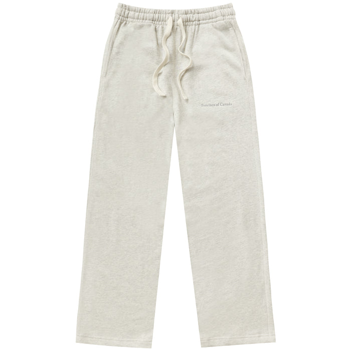 Made in Canada 100% Cotton Wide Leg French Terry Sweatpant Eggshell - Unisex - Province of Canada