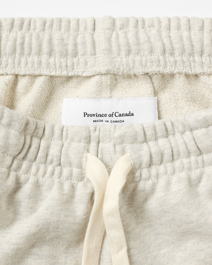 Made in Canada 100% Cotton Wide Leg French Terry Sweatpant Eggshell - Unisex - Province of Canada