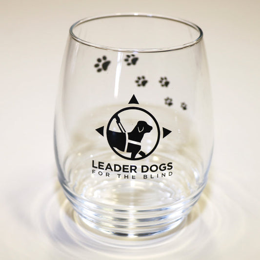 Wine Glass - Logo and Paw Prints