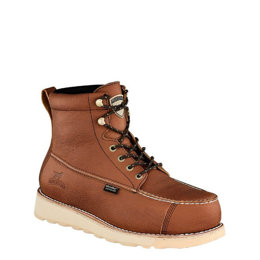 Irish Setter Wingshooter 6-inch waterproof composite toe boot in tan, wide widths available