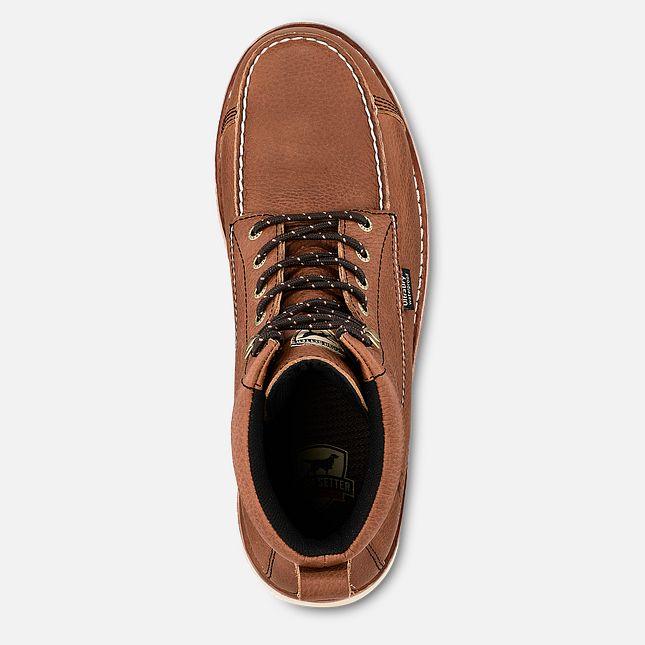 Irish Setter Wingshooter waterproof safety toe boot, EH rated with a wedge outsole