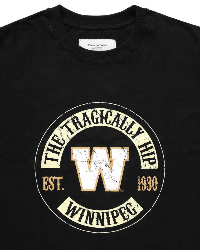Made in Canada Winnipeg Blue Bombers CFL x The Tragically Hip Tee - Unisex - Province of Canada