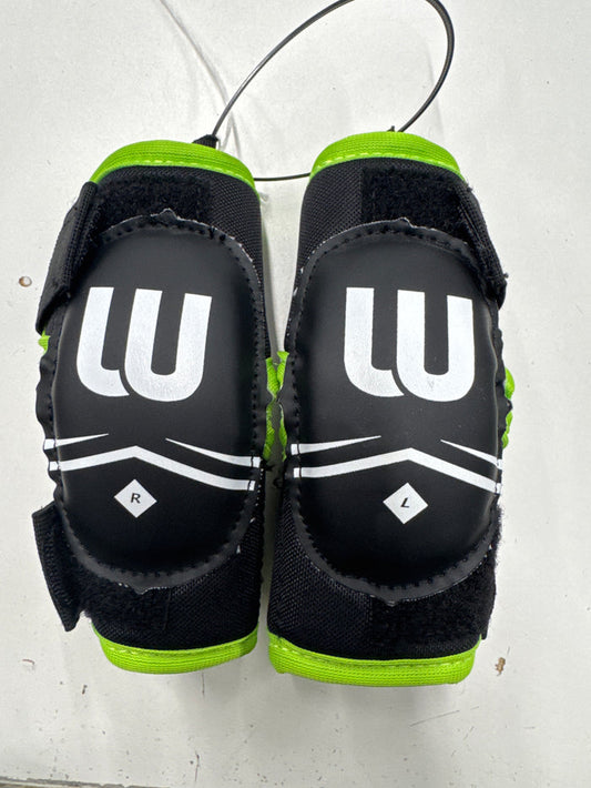 Winnwell Black/Green Yth. Size Small New Hockey Elbow Pads