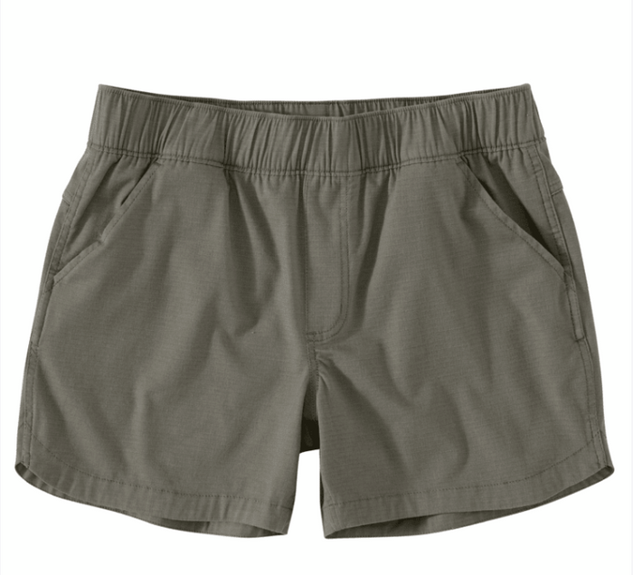 Carhartt women's Force relaxed fit ripstop work short in dusty olive