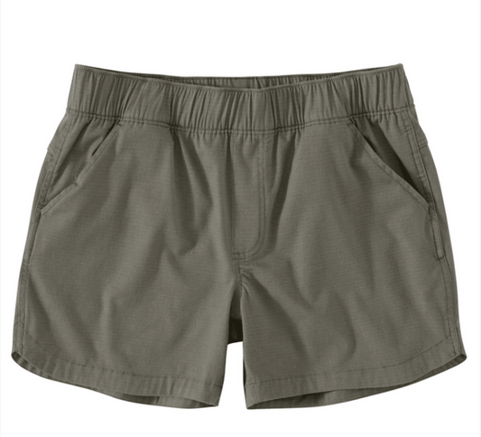 Carhartt women's Force relaxed fit ripstop work short in dusty olive