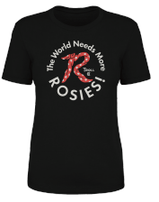 Troll Co. women's Red Rosie graphic tee in black