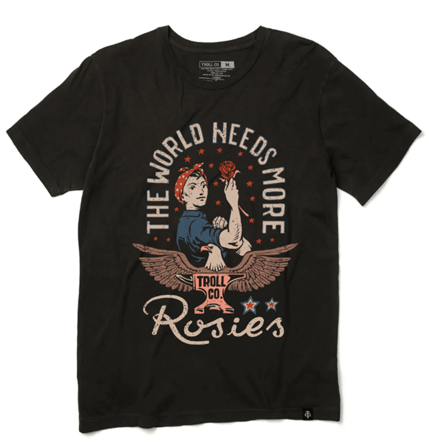 Troll Co. women's Rosie graphic tee in black