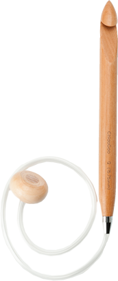 Wood 24” Flexible Tunisian Crochet Hooks (Larger Sizes)