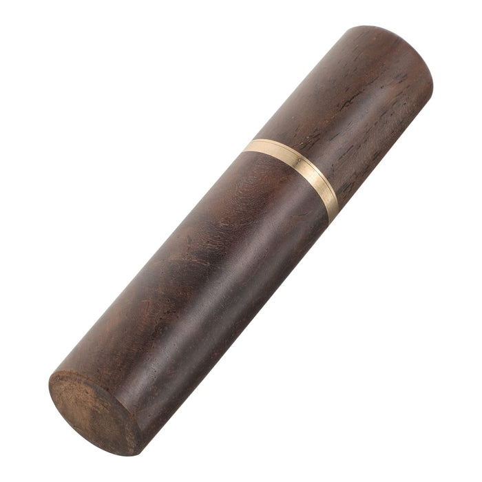Wood and Brass Needle Holder (empty)