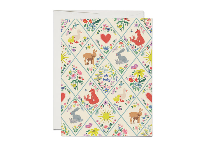 WOODLAND BABY CARD