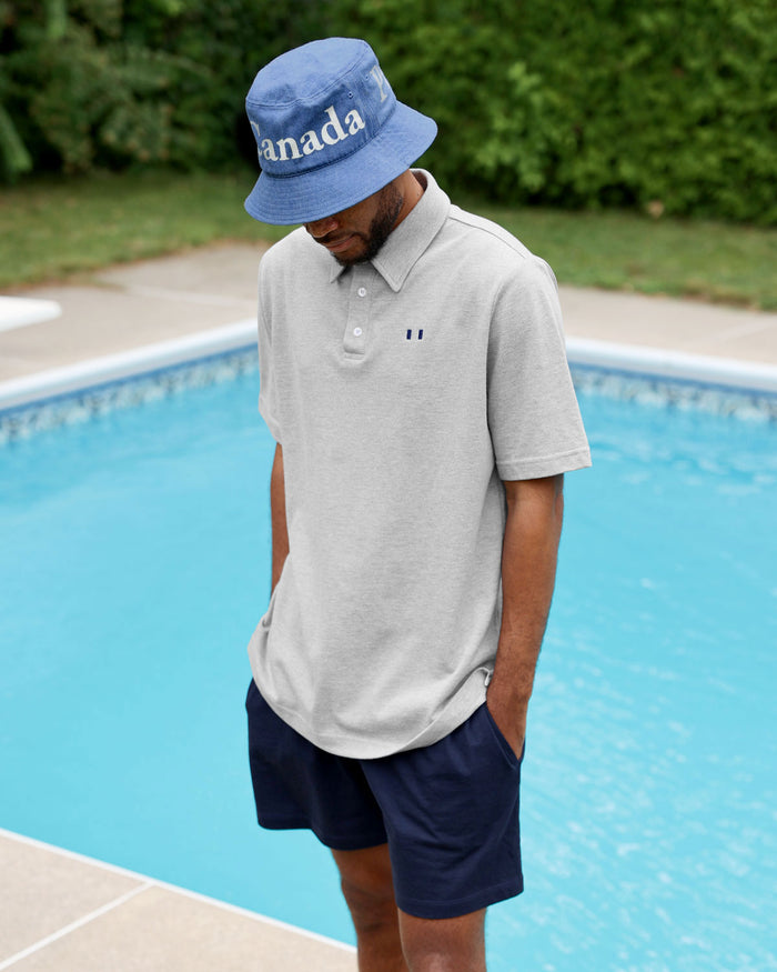 Made in Canada 100% Cotton Wordmark Bucket Hat Denim - Province of Canada