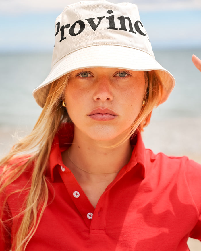 Made in Canada 100% Cotton Wordmark Bucket Hat Natural - Province of Canada