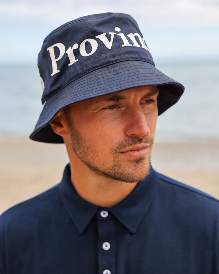 100% Cotton Made in Canada Wordmark Bucket Hat Navy - Province of Canada