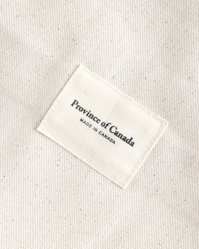 100% Cotton Made in Canada Large Wordmark Tote Bag Natural Canvas - Province of Canada