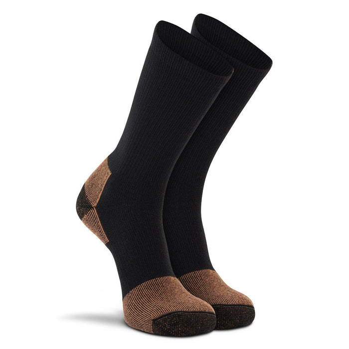 Fox River steel toe lightweight crew work socks in black, two pack