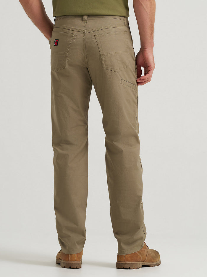 Wrangler Riggs Workwear ripstop Technician work pant in bark, alternate product view