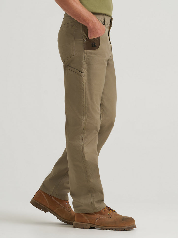 Wrangler Riggs Workwear ripstop Technician work pant in bark, additional product view