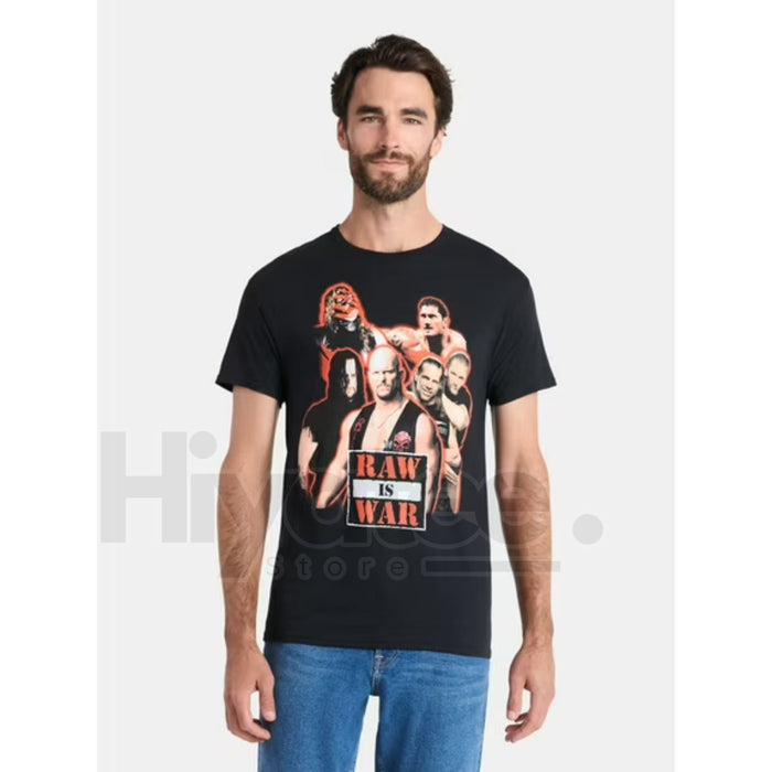 WWE Men's & Big Men's "Raw Is War" Graphic Tee