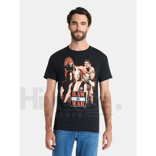 WWE Men's & Big Men's "Raw Is War" Graphic Tee