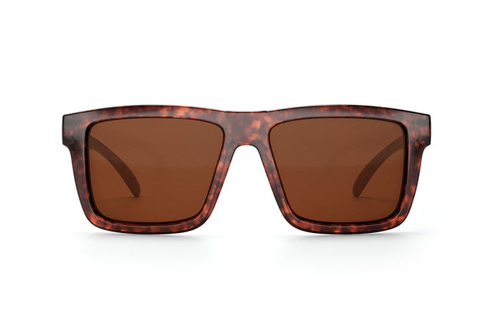 Front view of the Heat Wave XL Vise Z87 tortoise frame polarized sunglasses